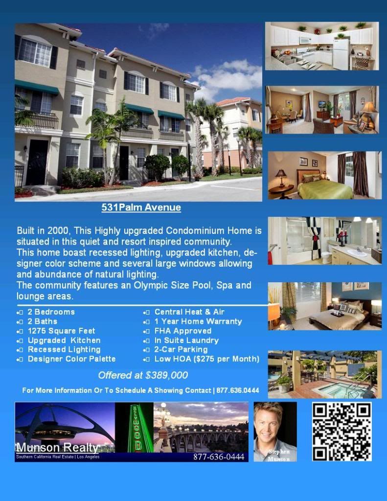 Homes In Los Angeles For SaleExample Of Condo Flyer/Fact Sheet